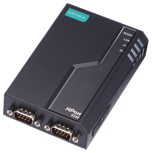 第2世代2ポートRS-232/422/485セキュアターミナルサーバー (ワイド温度モデル)