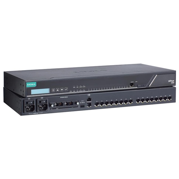 第2世代 8ポート RS-232 セキュアターミナルサーバー 10/100/1000M RJ45×2 電源ケーブル×2