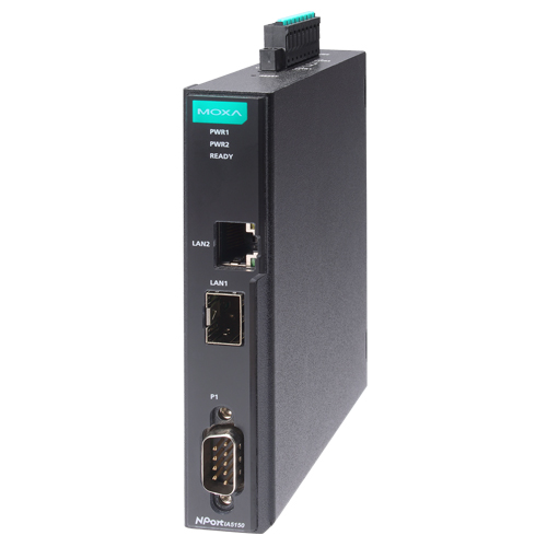 産業オートメーション用 DINレール 1ポート シリアルデバイスサーバー SFP (ワイド温度モデル)