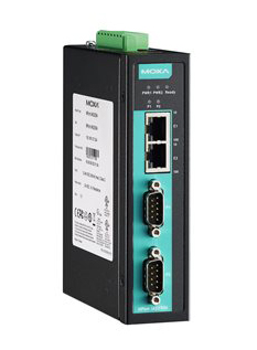 2ポート RS-232C/422/485シリアルデバイスサーバ