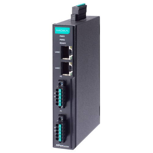 産業オートメーション用 DINレール 2ポート シリアルデバイスサーバー アイソレーション