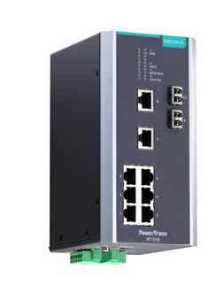 IEC 61850-3認証マネージドスイッチ 8xRJ45 2xマルチLC 24VDC