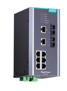 IEC 61850-3認証マネージドスイッチ 8xRJ45 2xマルチSC 24VDC