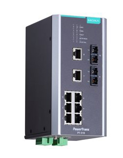 IEC 61850-3認証マネージドスイッチ 8xRJ45 2xマルチSC