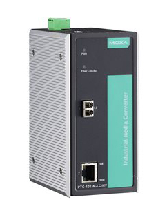 産業用IEC 61850/EN50155イーサネット⇒ファイバーメディアコンバータ/マルチモードLCコネクタ/デュアルリダンダンド電源