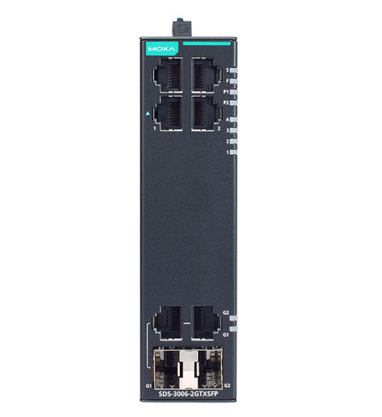 産業用 6ポート(ギガビットアップリンク2ポート) スマートイーサネットスイッチ (ワイド温度モデル)