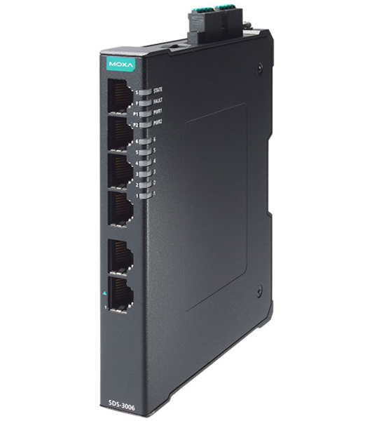 産業用 6ポート スマートイーサネットスイッチ (ワイド温度モデル)