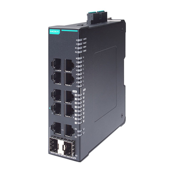 8PoE+ポート付き 産業用 8+2ギガビットポート スマートイーサネットスイッチ
