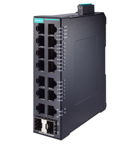 産業用 14+2Gポート ギガビット スマートイーサネットスイッチ