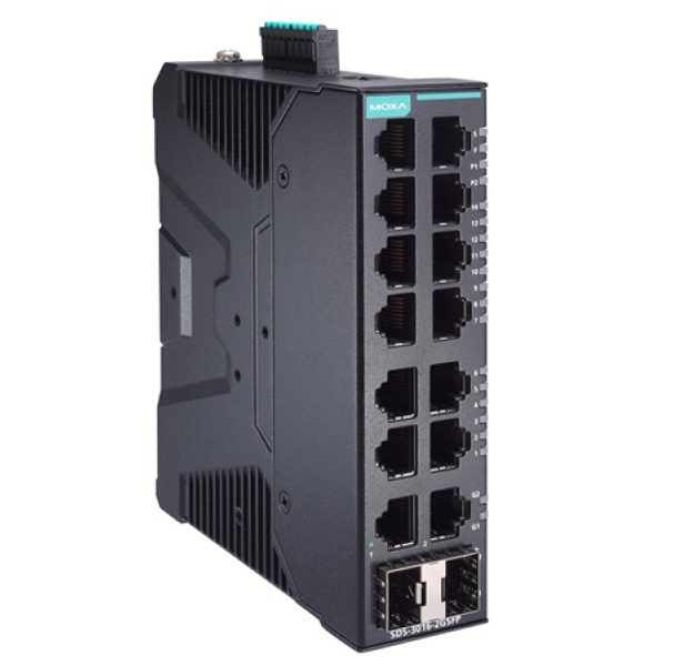 産業用 14+2Gポート ギガビット スマートイーサネットスイッチ