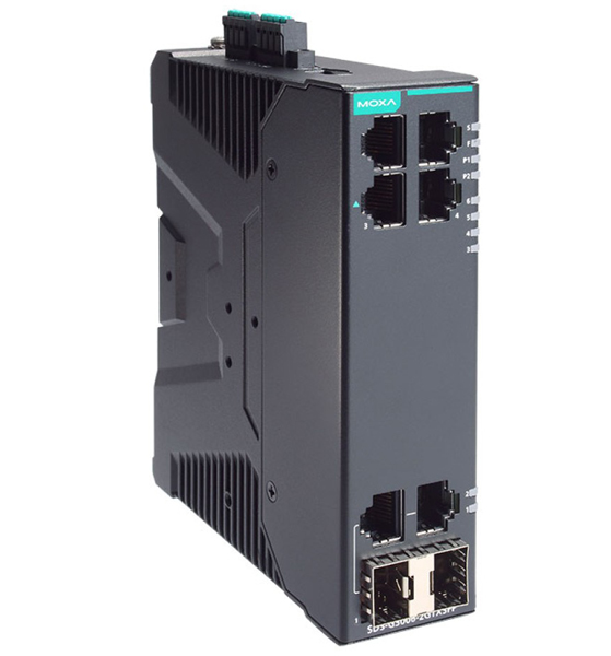 4PoE＋ポート付き 産業用 6ポート(2コンボポート) フルギガビット スマートイーサネットスイッチ