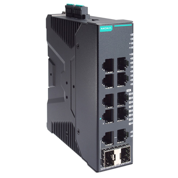 8PoE+ポート付き 産業用 10ポート フルギガビット スマートイーサネットスイッチ (ワイド温度モデル)