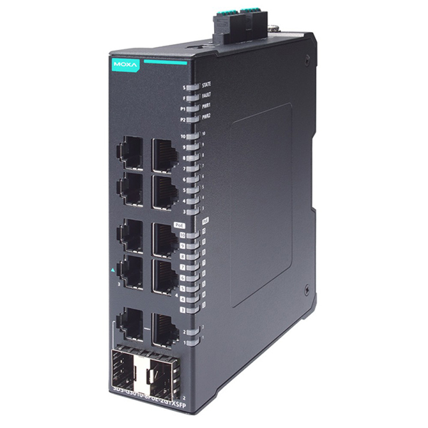8PoE+ポート付き 産業用 10ポート フルギガビット スマートイーサネットスイッチ (ワイド温度モデル)