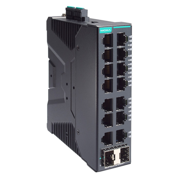 産業用 16ポート(14+2SFPポート) フルギガビット スマートイーサネットスイッチ