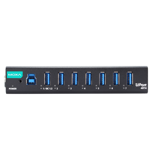 7ポート産業グレードUSB 3.2ハブ ワイド温度モデル