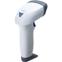 バーコードハンディスキャナ（ホワイト） RS232Cインターフェース ACアダプタ付き
