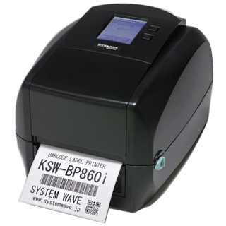 小型ラベルプリンタ 熱転写/感熱両用 600dpi標準機 モニター付き