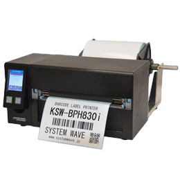 大型ラベル印字8インチプリンタ 熱転写/感熱両用 300dpiカッター機