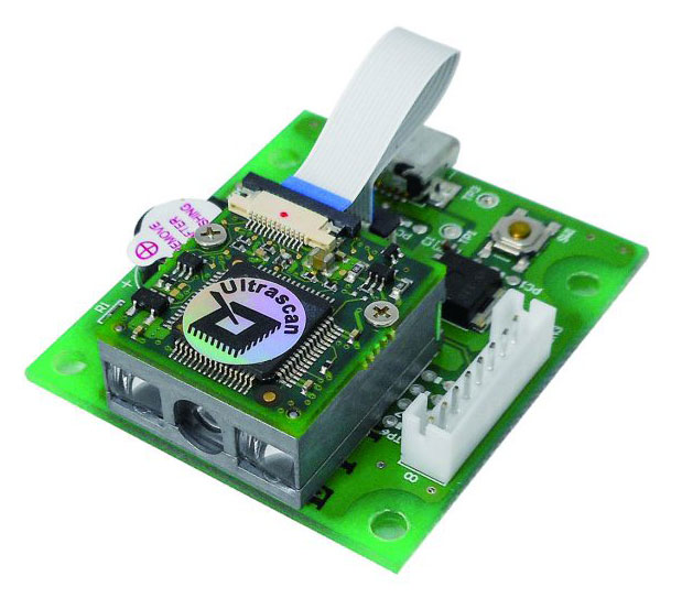 ミニミニCCDバーコードスキャナモジュール インタフェース基板付