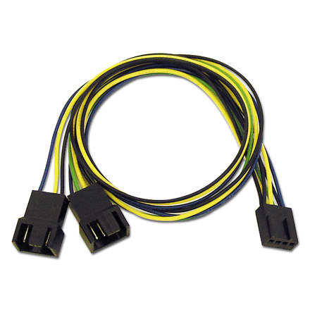 PWMファン用二股電源ケーブル 30cm