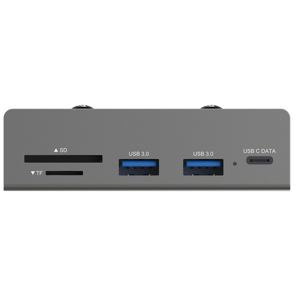 USB3.2Gen1 クランプハブ A/Cポート SD/microSDカードリーダー