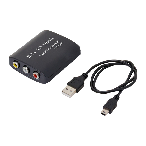 RCA-HDMI変換器 縦横比&解像度切り替え対応