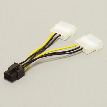 PCI Express用電源変換ケーブル 8cm