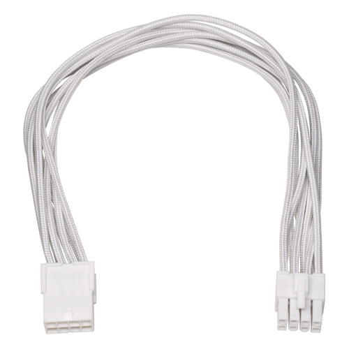 EPS12V用電源延長スリーブケーブル 30cm ホワイト