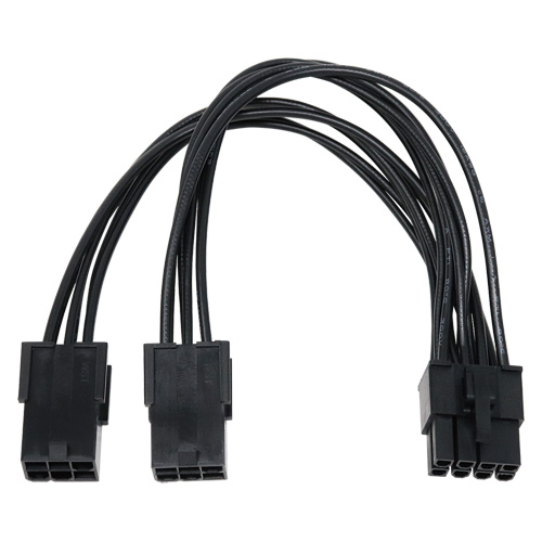 PCI Express用電源変換ケーブル 15cm ブラック