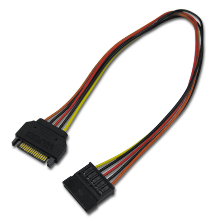 シリアルATA用電源延長ケーブル 30cm