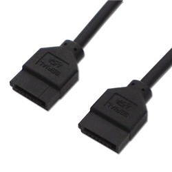 シリアルATAラウンドケーブル 30cm ブラック