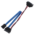 Slimline SATA電源変換セットコネクタ データケーブル20cm