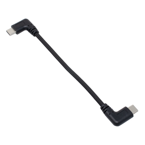PD60W対応 USB2.0 Type-Cケーブル 両端横L型 15cm