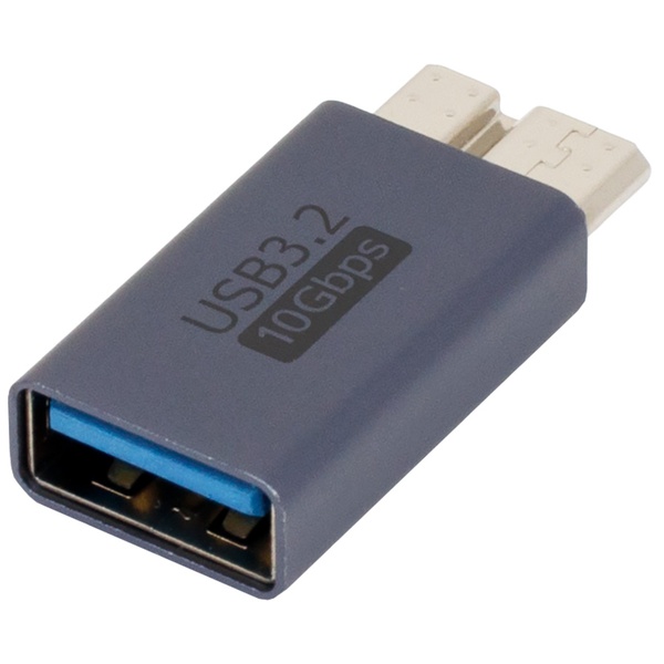 USB3.2Gen2変換アダプタ Aメス - Micro-Bオス