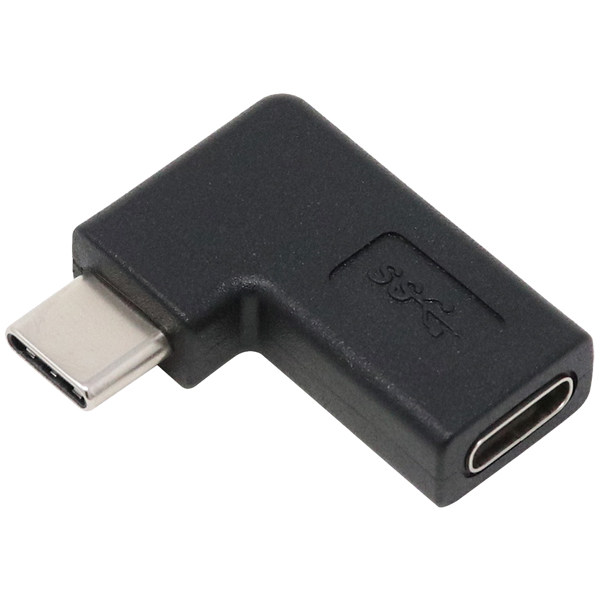 USB3.1Gen2変換アダプタ Cメス - Cオス 横L型