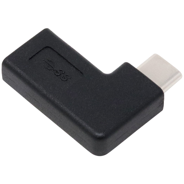 USB3.1Gen2変換アダプタ Cメス - Cオス 横L型
