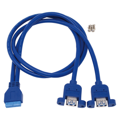 パネルマウント用USB3.0ケーブル ヘッダー接続