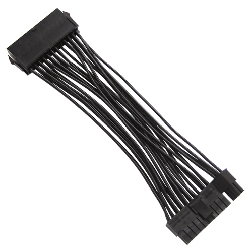 ATX用電源延長ケーブル 15cm ブラック