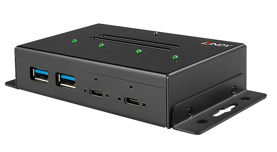 LINDY USB3.2 Gen2 Type-C 4ポート メタル ハブ