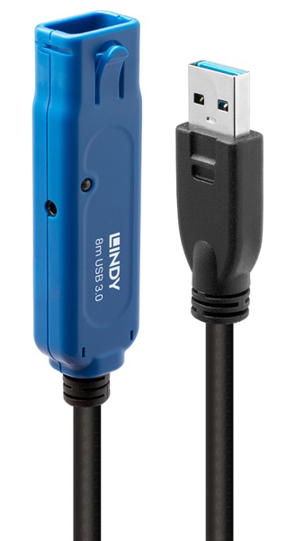 LINDY 8m USB3.0 アクティブ延長ケーブル