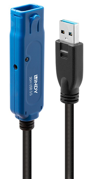 LINDY 30m USB3.0 アクティブ延長ケーブル