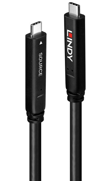 15m USB3.2 Gen 2 Type-C 光ファイバーハイブリッドケーブル