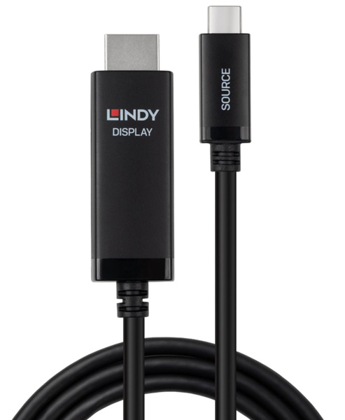 LINDY 2m USB Type-C to HDMI 8K HDR アクティブ変換ケーブル