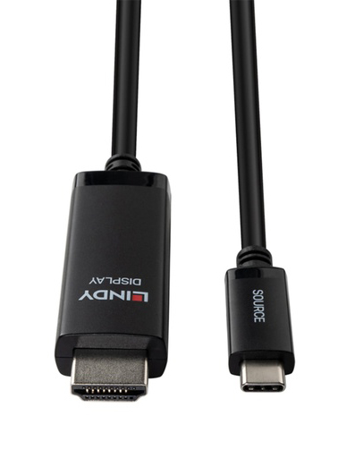 LINDY 2m USB Type-C to HDMI 8K HDR アクティブ変換ケーブル