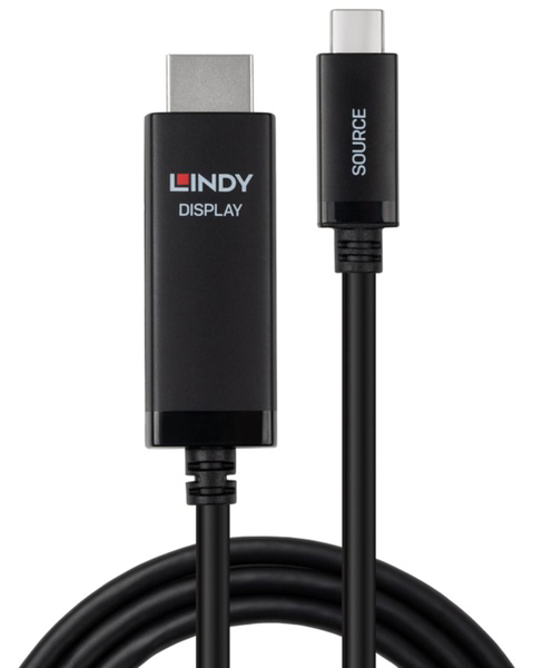 LINDY 3m USB Type-C to HDMI 8K HDR アクティブ変換ケーブル