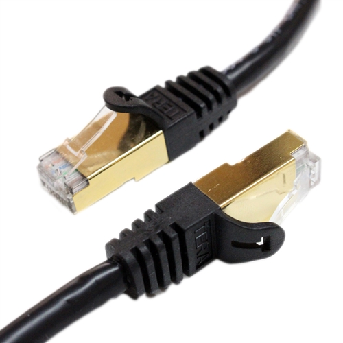 通信速度最大10Gbps伝送帯域最大700MHz、カテゴリー7LANケーブル 0.9m ブラック