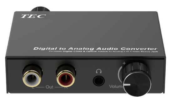 COAXIALやToslinkのデジタル音声をアナログ音声に変換するオーディオコンバーター
