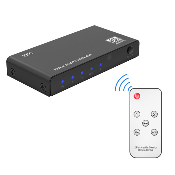 8K対応HDMI 2入力1出力切替器