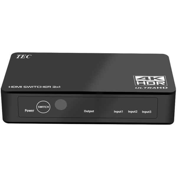 4K HDR入出力対応HDMI3入力1出力切替器