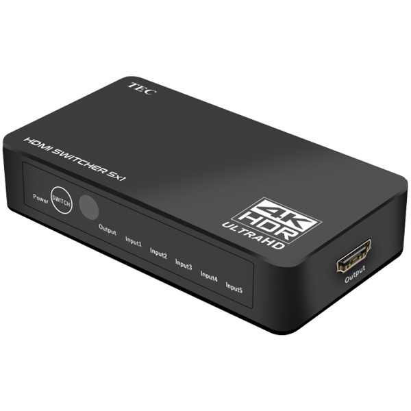 4K HDR入出力対応HDMI5入力1出力切替器